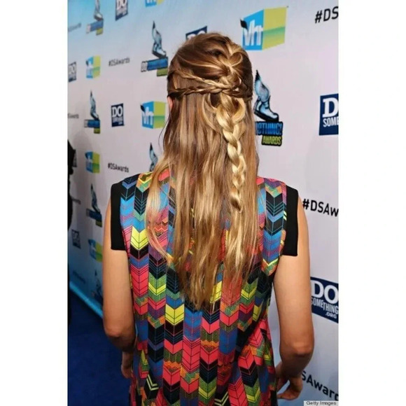 Jenni Kayne Resort Vibrant Multi Color Geometric Silk Mini Dress Small - Picture 9 of 16